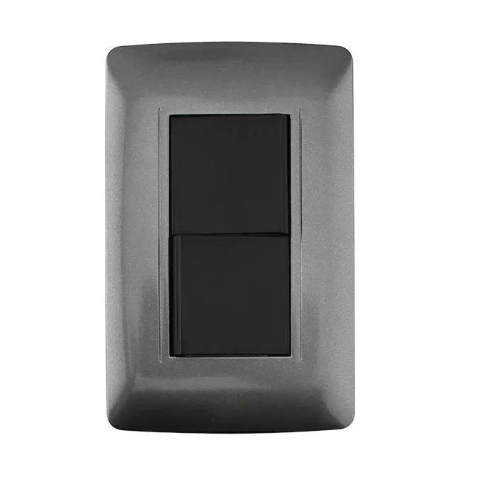 Placa Graphite con Apagador Doble Santul - 4502