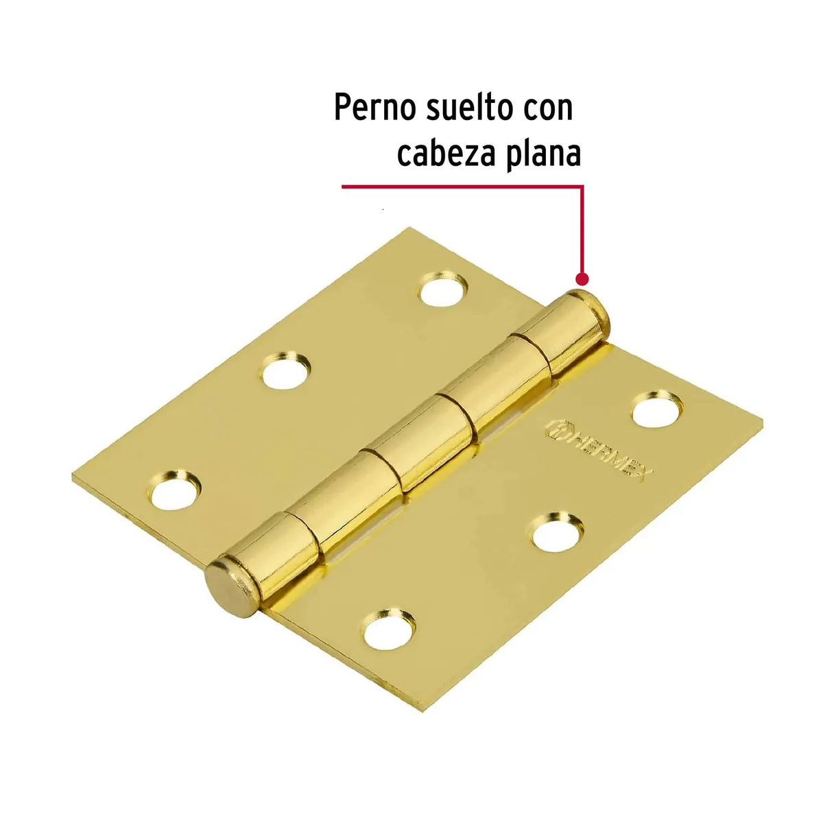 Bolsa con 2 Bisagras Cuadradas 3" Cabeza Plana Truper - 43242