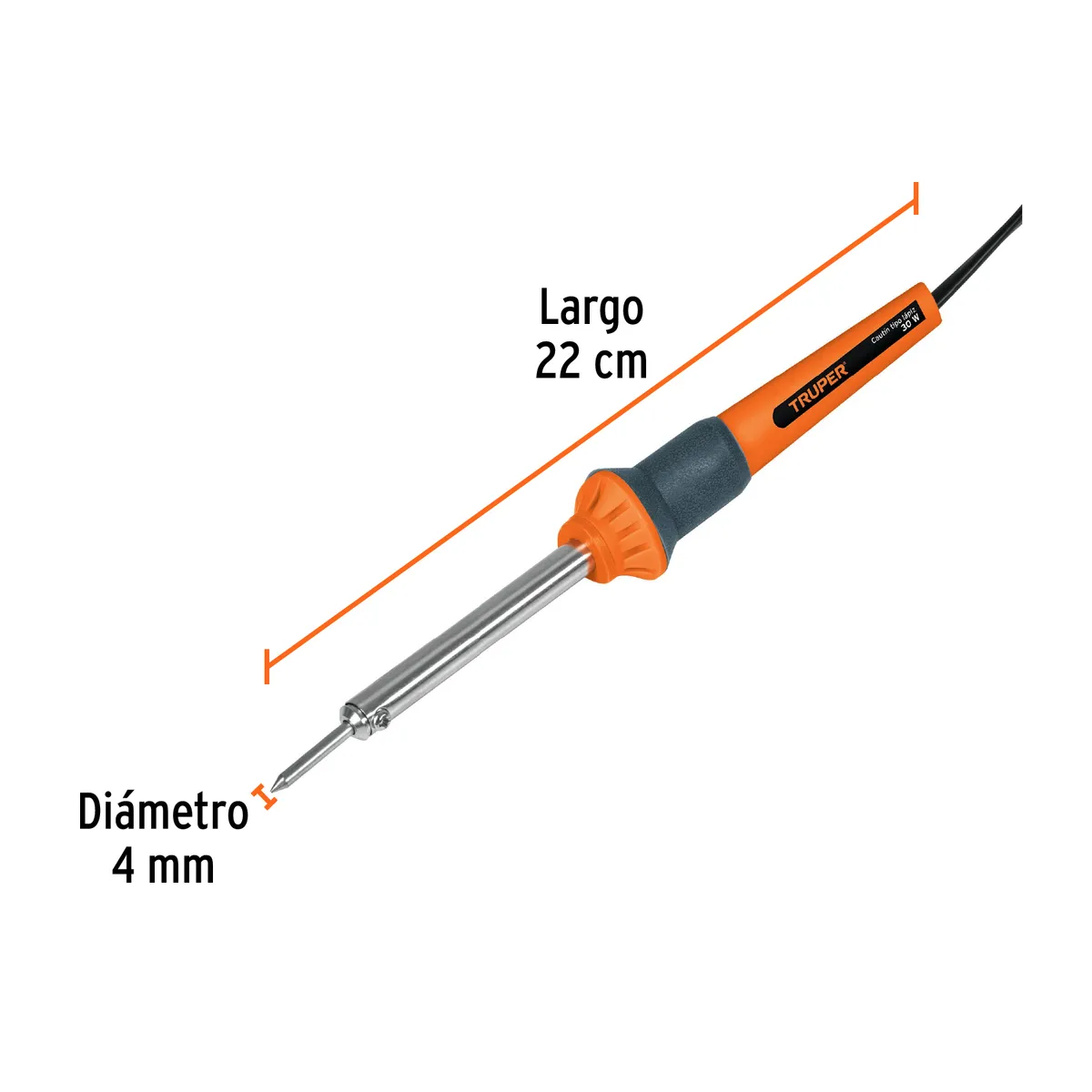 Cautín Tipo Lápiz para Trabajo Ligero 30 W Truper - 17545