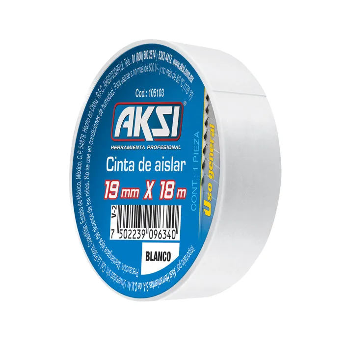 Cinta de Aislar Azul 19 mm x 18 Metros AKSI - 105105