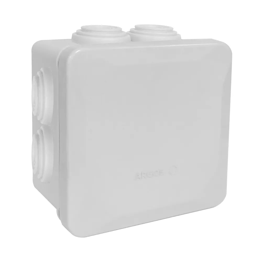 Caja Estanca con Conos 80x80x45 mm Color Hueso ARGOS - CE808045CH