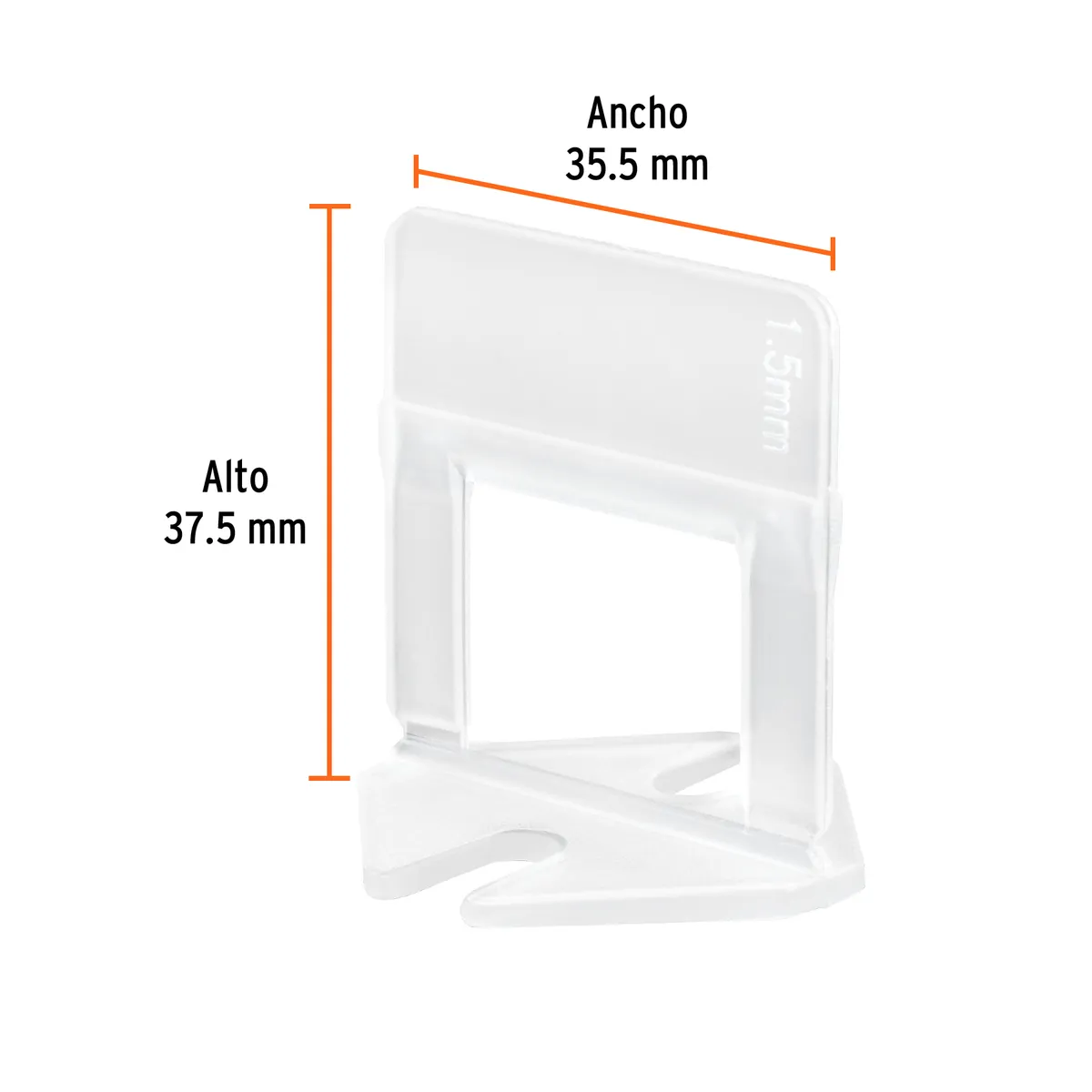 Bolsa con 100 Anclas para Nivelación 1.5 mm Truper - 102876