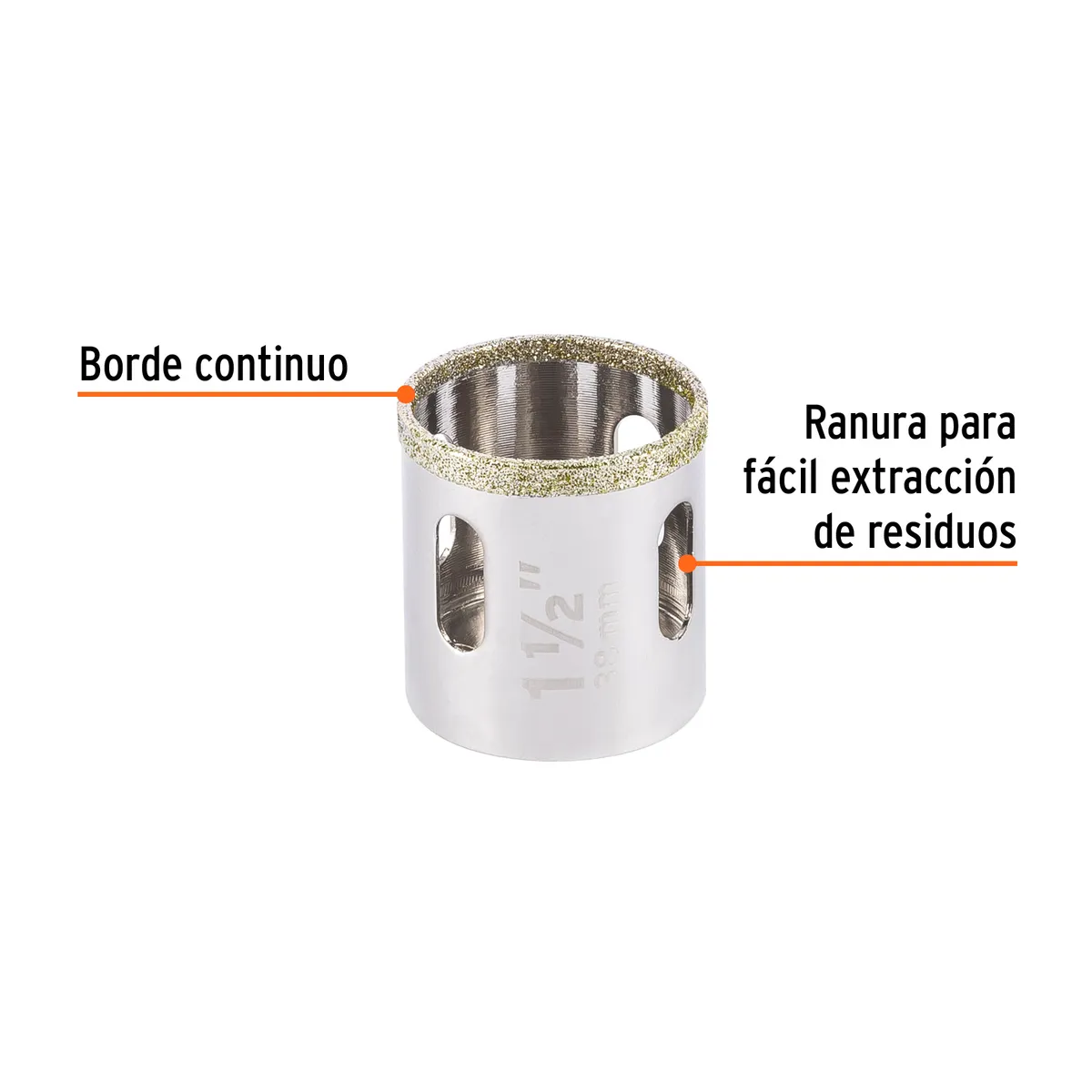 Brocasierra de Diamante Borde Continuo 1 1/2" Truper - 17130