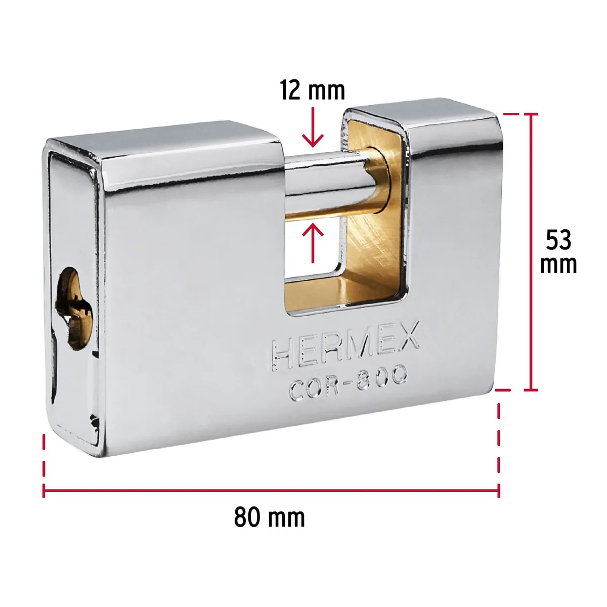 Candado Antipalanca 80 mm Blindado Truper - 43352