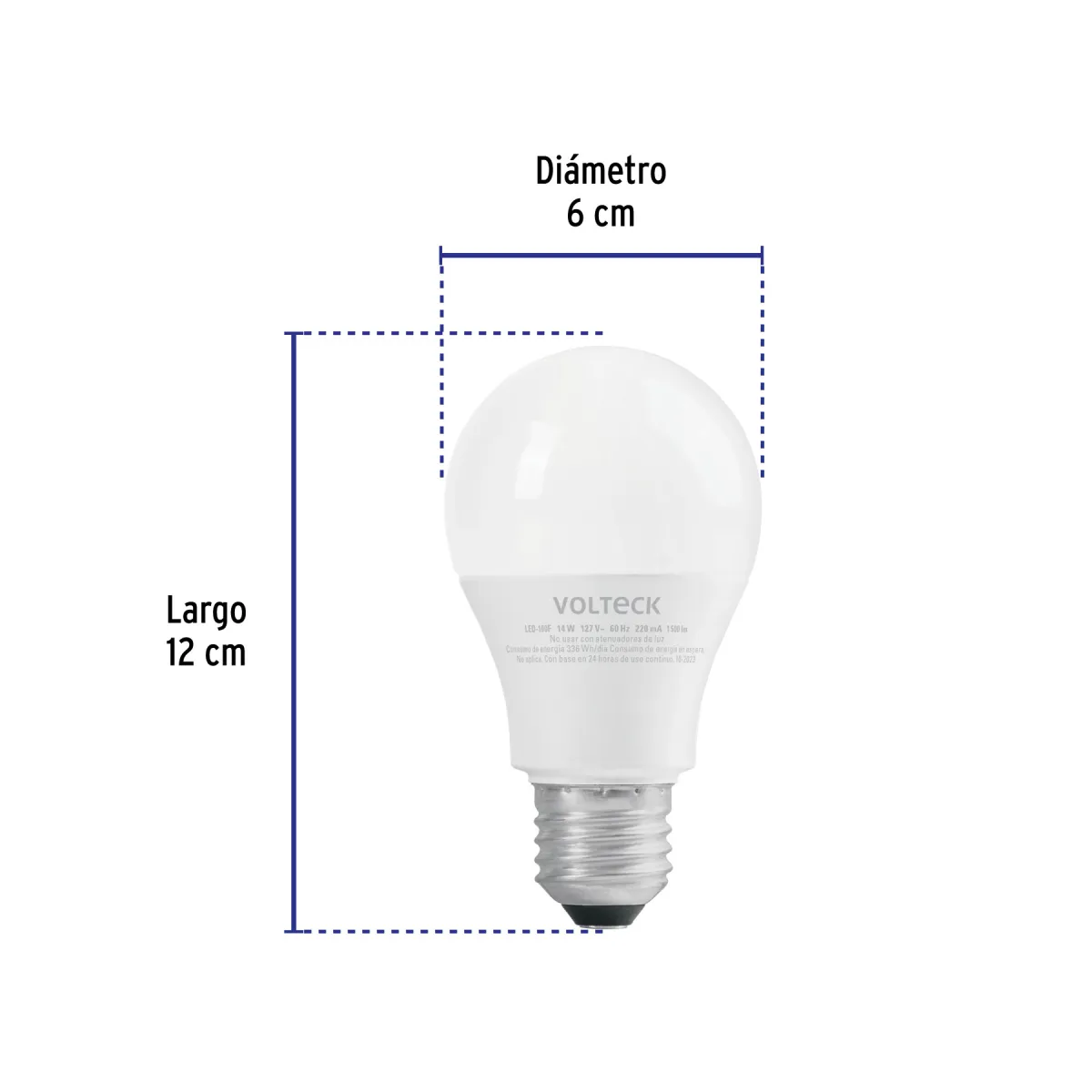 Foco LED 18 W 6500 K 1900 lm Luz Blanca Volteck - 46222