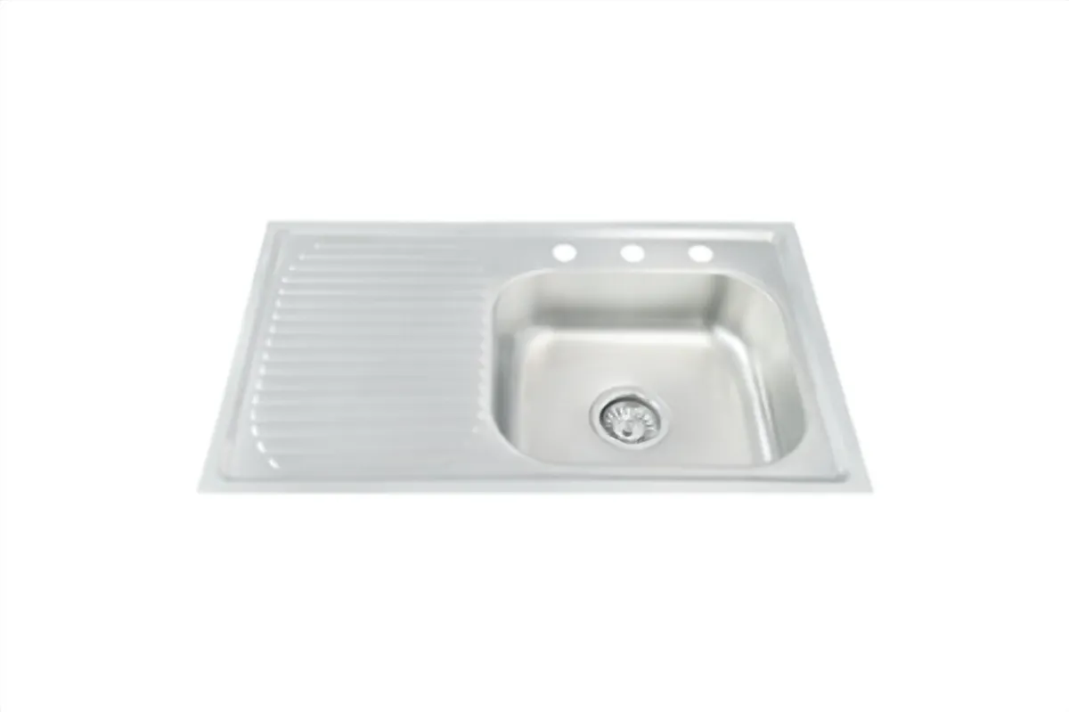 Tarja Sencilla 80x50 cm con Escurridor Izquierdo MEER - TSEI8050