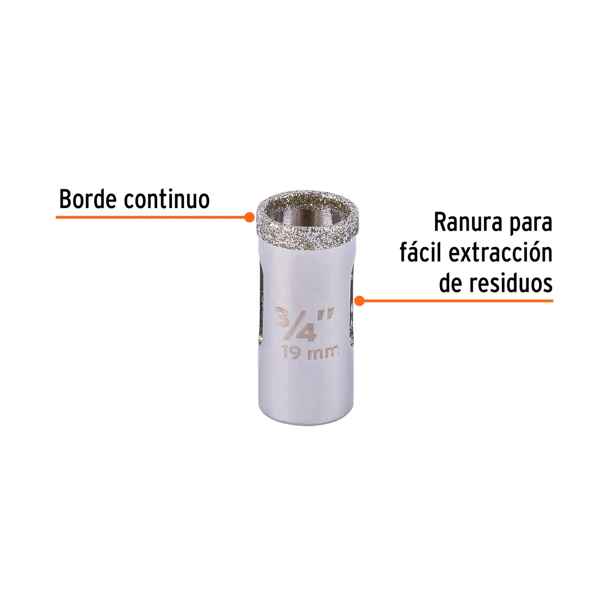 Brocasierra de Diamante Borde Continuo 3/4" Truper - 17124