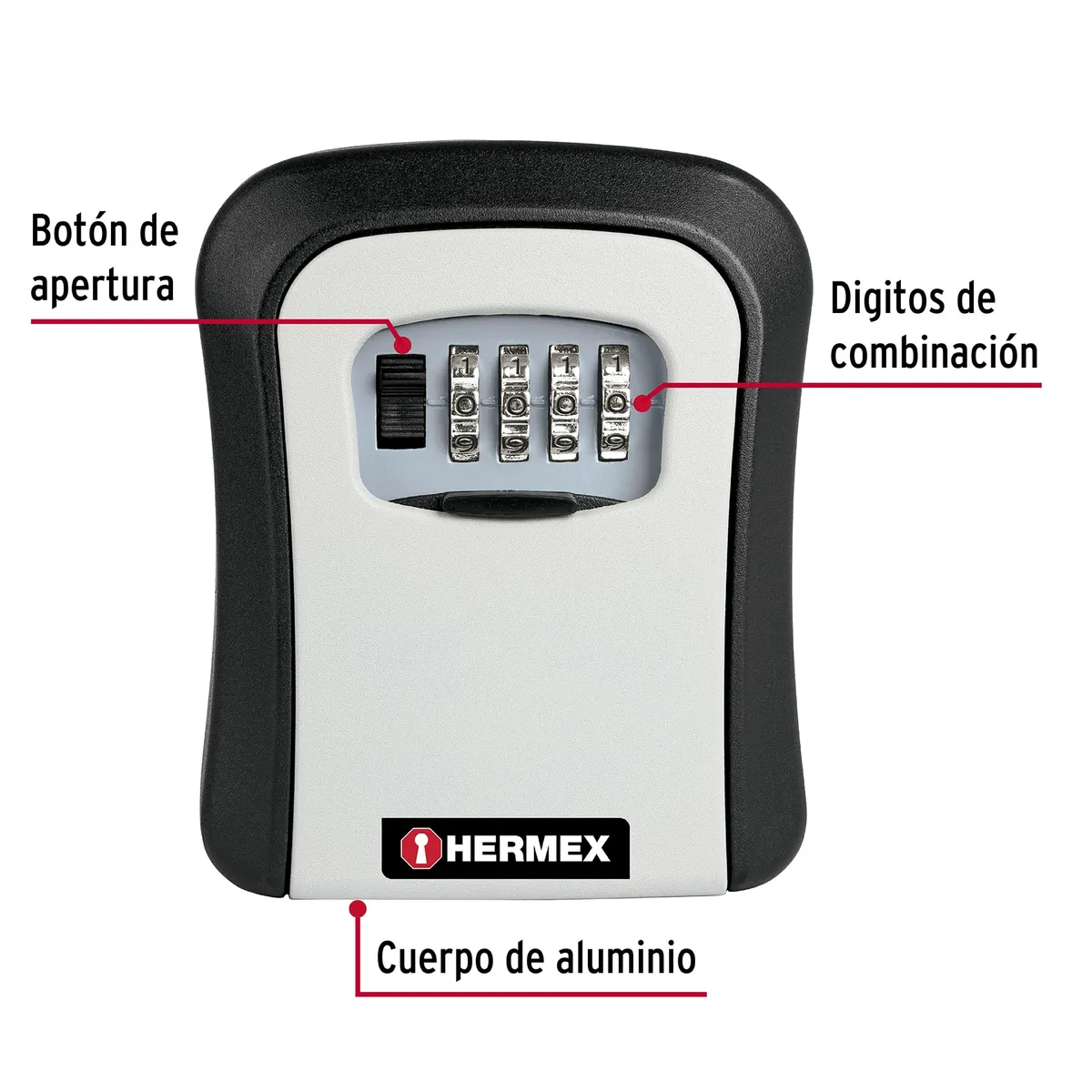 Caja de Combinación Guardallaves 12 cm Truper - 45328