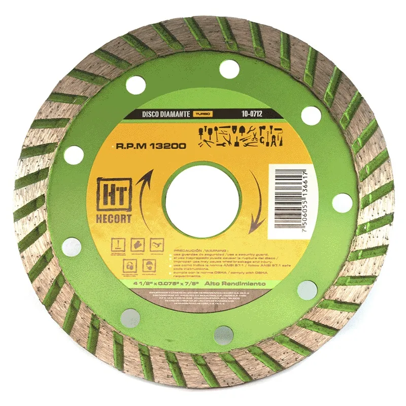 Disco Diamante Turbo 4 1/2" HECORT - 100712