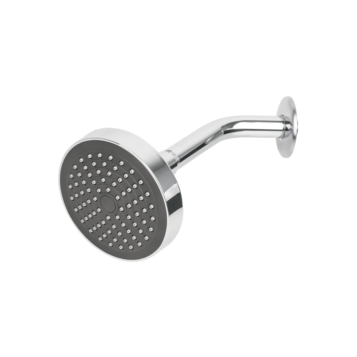 Regadera Redonda 4 1/4" con Brazo y Chapetón Foset - 45067