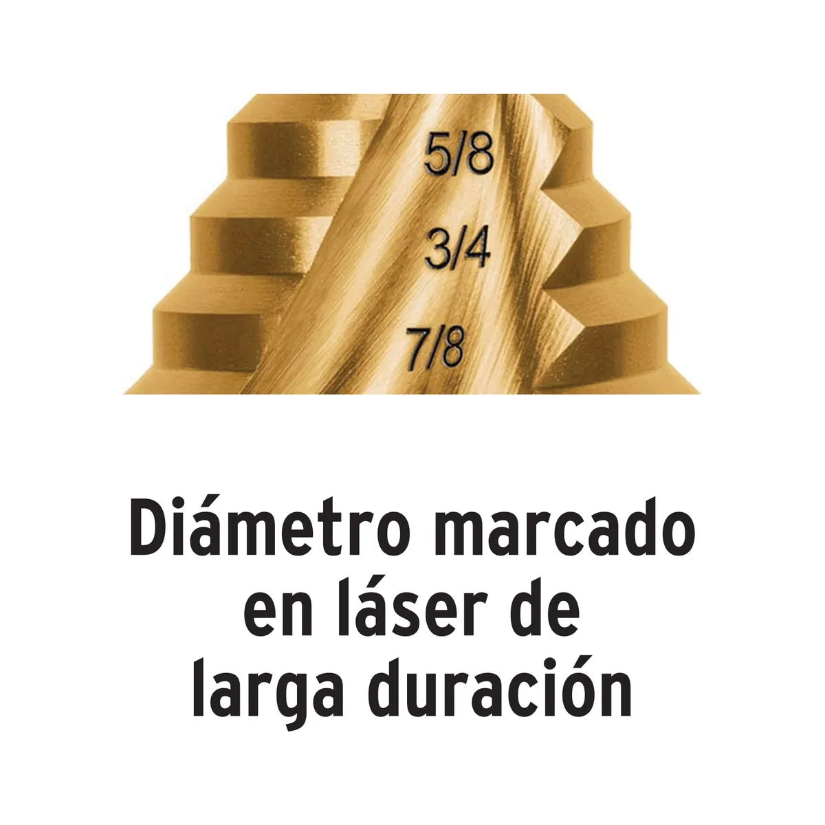 Broca Escalonada de Titanio 6 Escalones Truper Expert - 101550