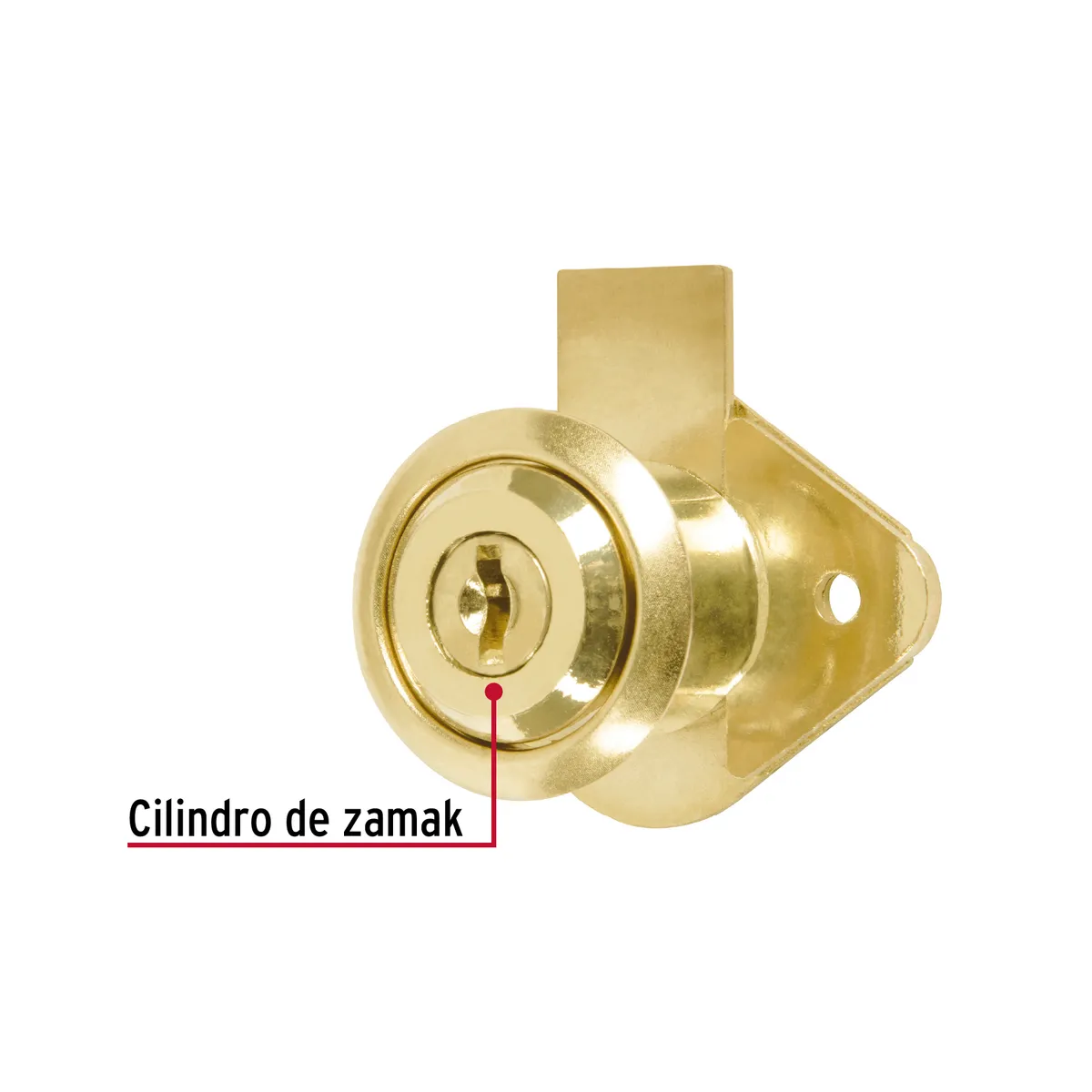 Cerradura para Mueble MOD-21 Latón Hermex - 23505