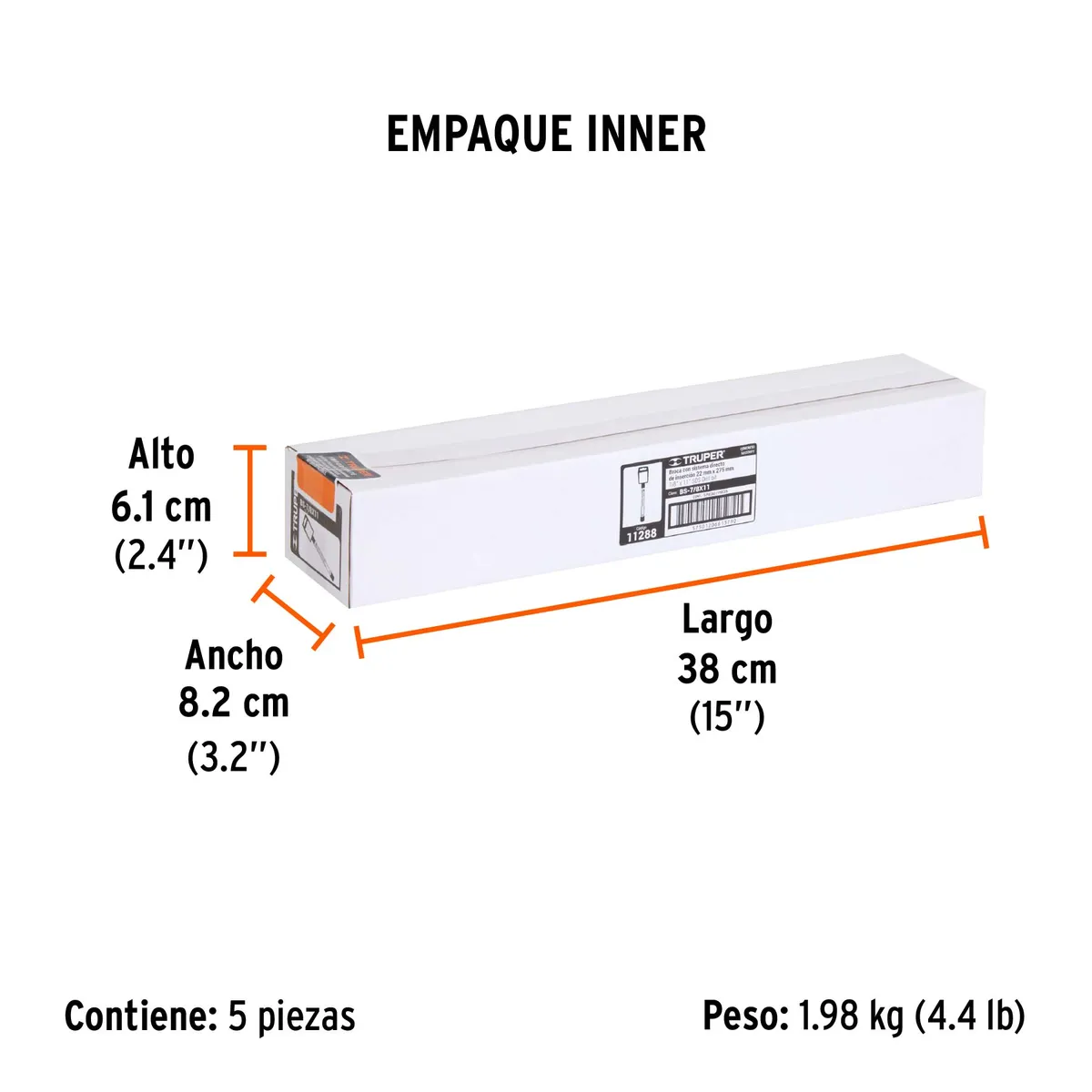 Broca SDS Plus 7/8" x 11" Truper - 11288