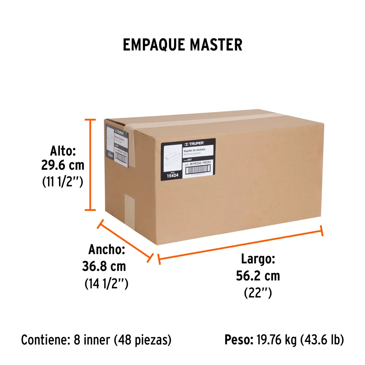 Rayador de Aluminio Truper RAY - 15424
