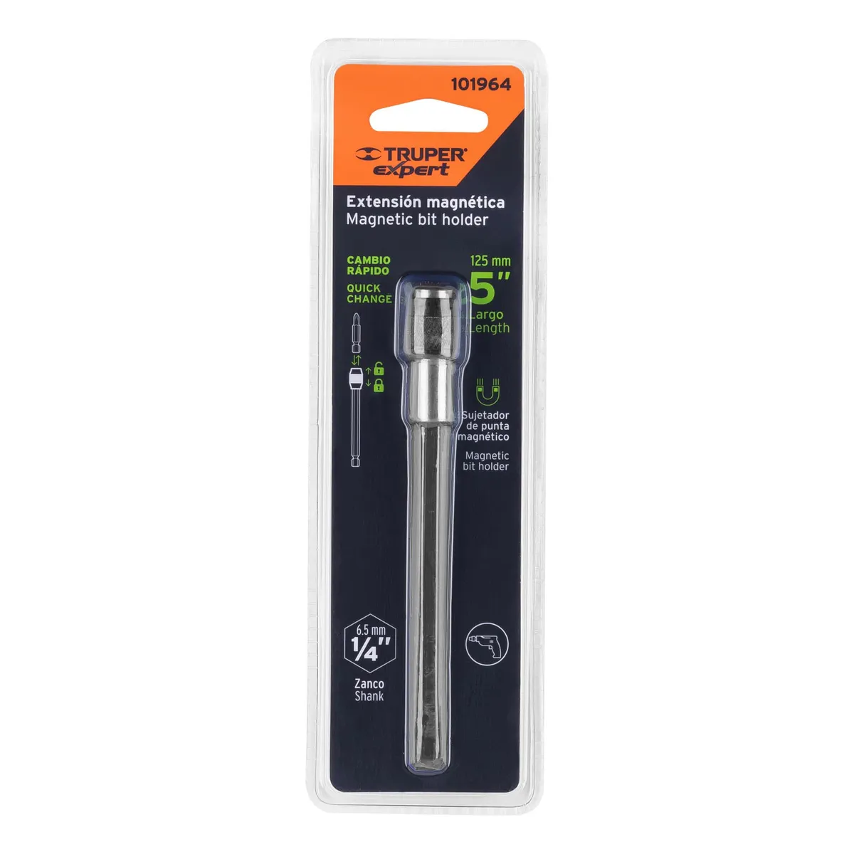 Extensión Magnética para Puntas de Cambio Rápido 5" Truper - 101964