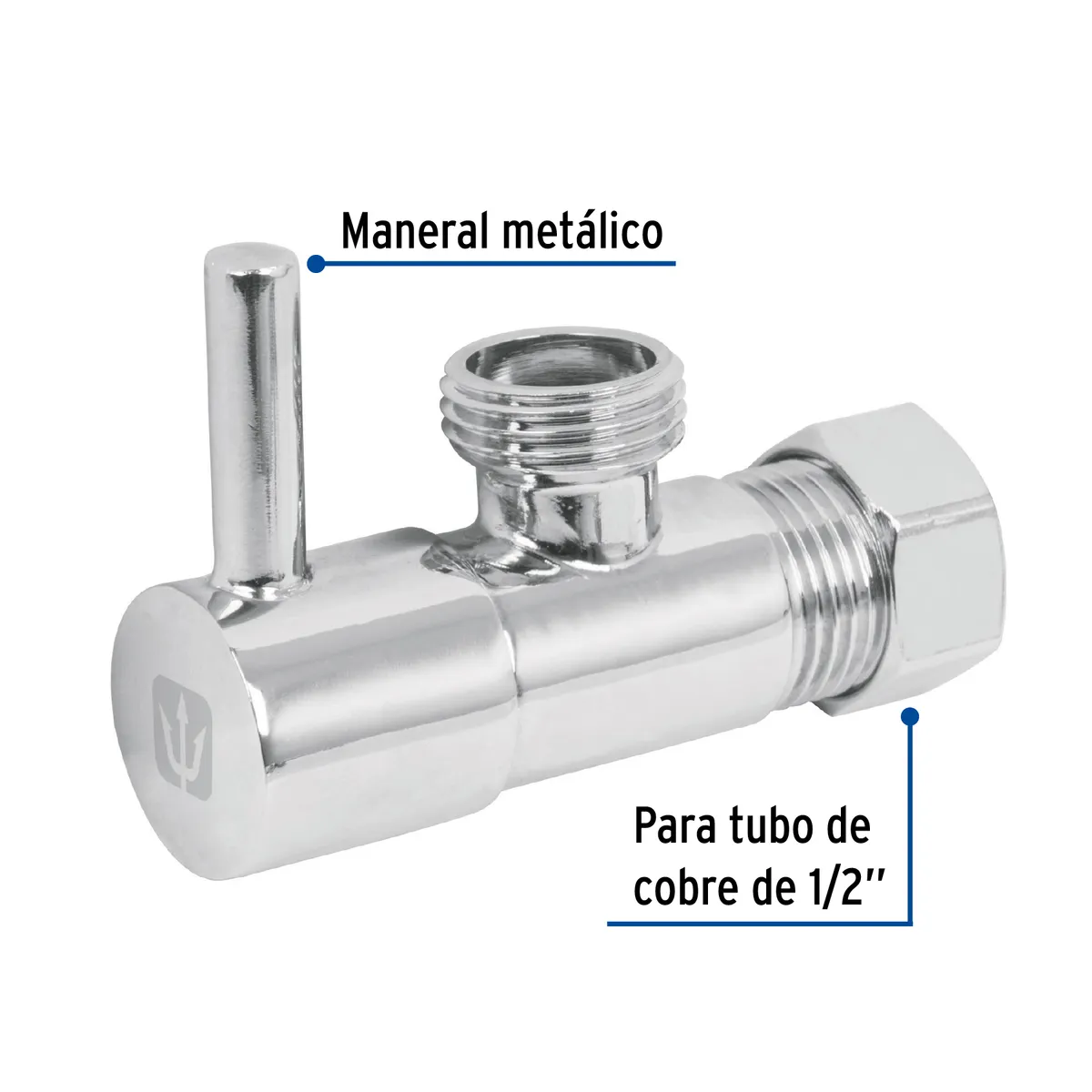 Llave Angular 1/2" 1/4 de Vuelta Barrilito Truper - 49113