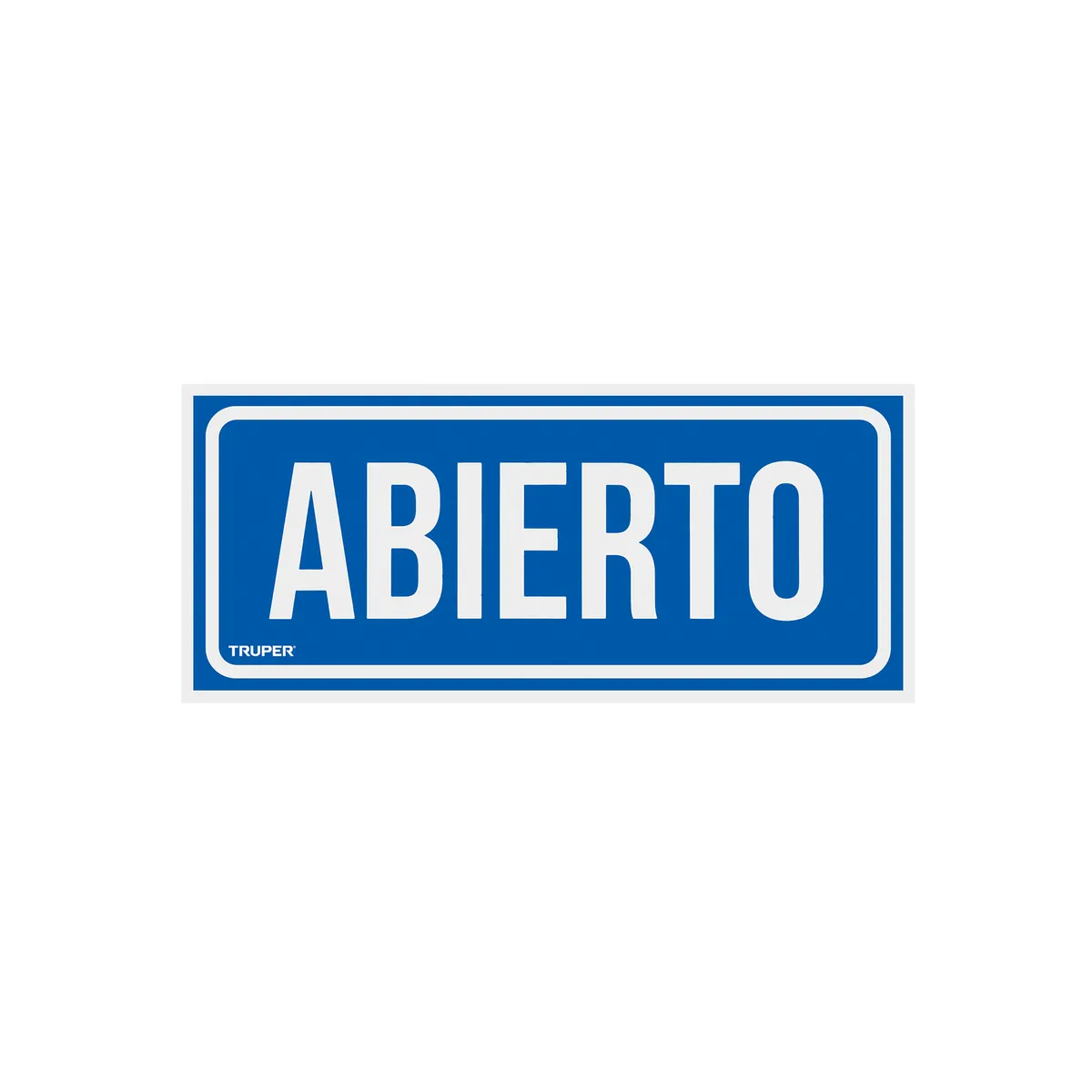 Letrero de Señalización "Abierto" Truper - 18239