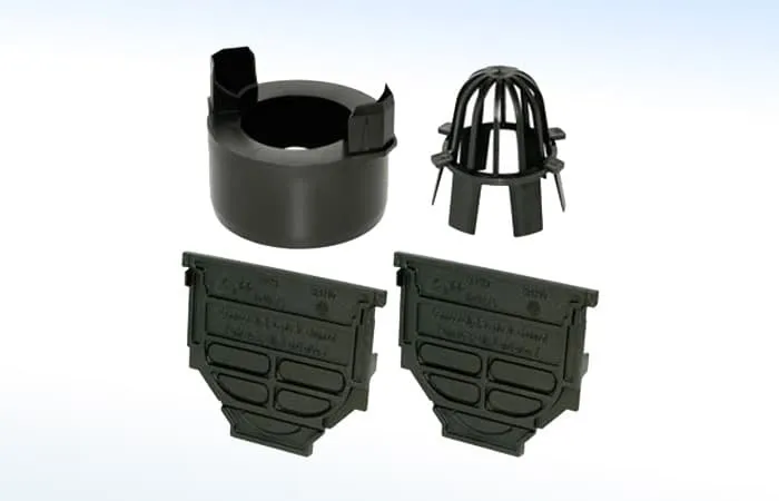 Canal Hexaline de Plástico Negro 1 m RUGO - 48CHP