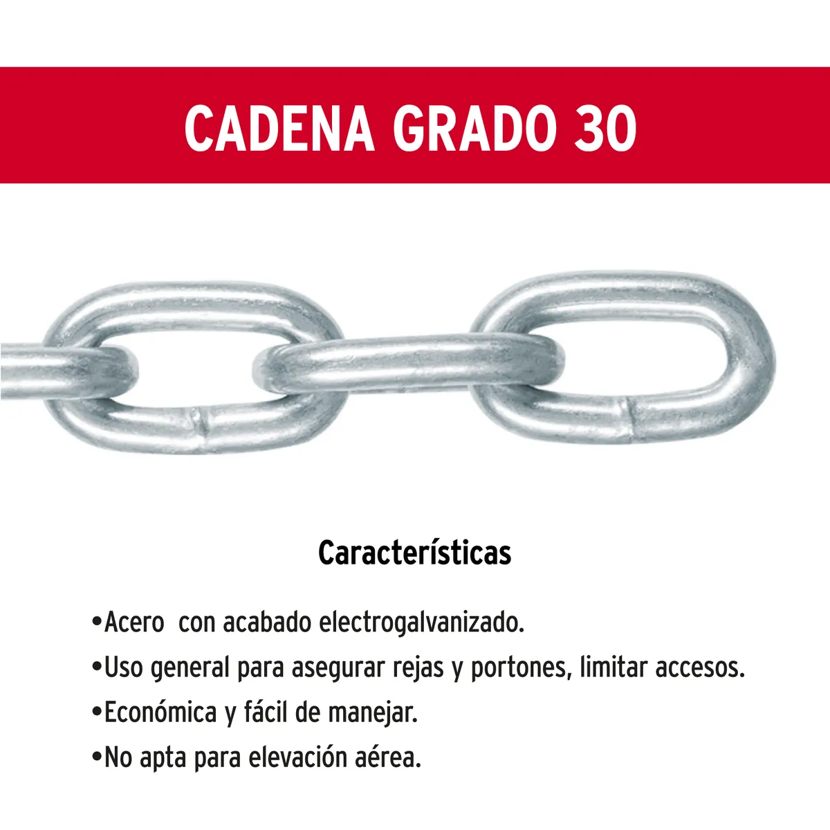Metro de Cadena Galvanizada 3/16" Fiero - 44270