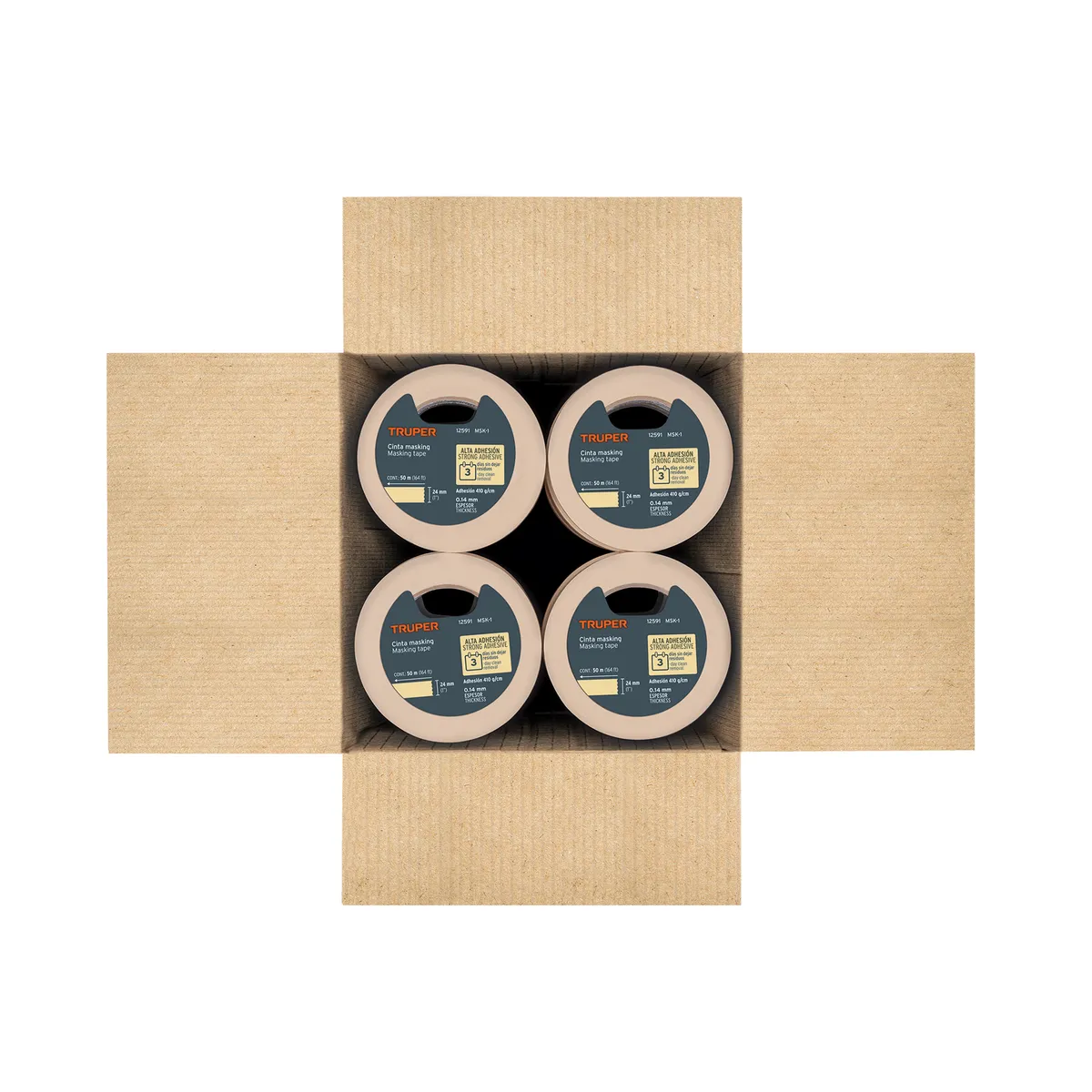 Cinta Masking Tape 1" x 50 m Truper - 12591