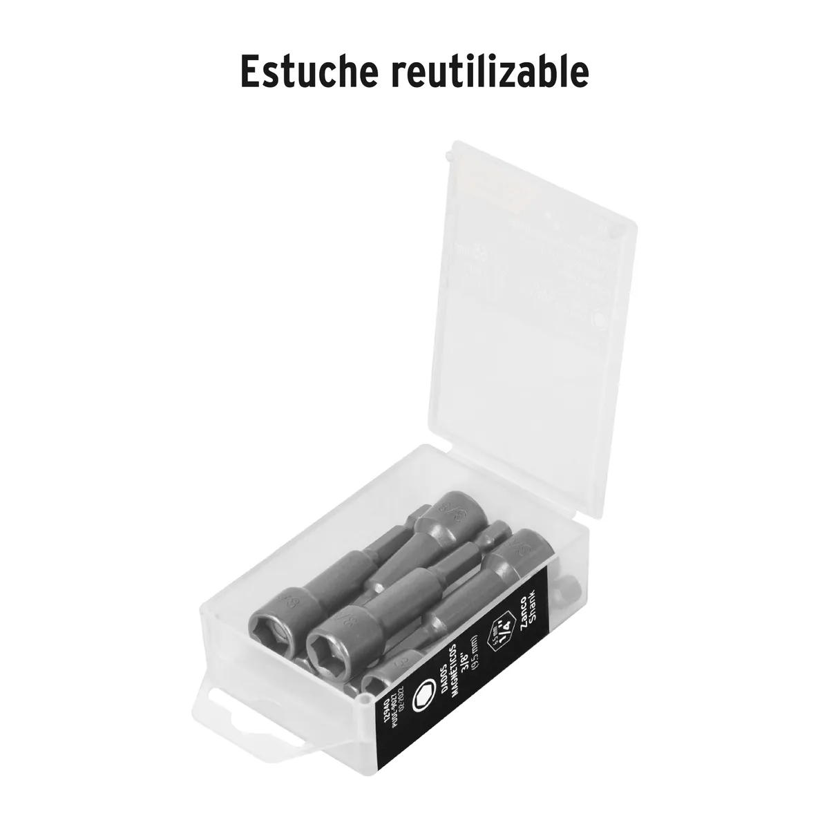 Estuche con 5 Dados Magnéticos 3/8" Truper - 12940