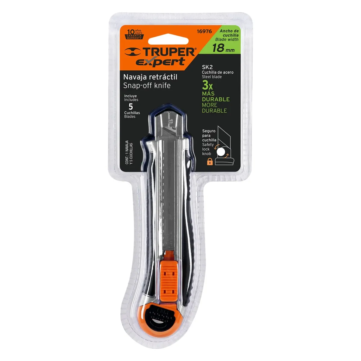 Cutter Truper Expert Trabajo Pesado 18 mm - 16976