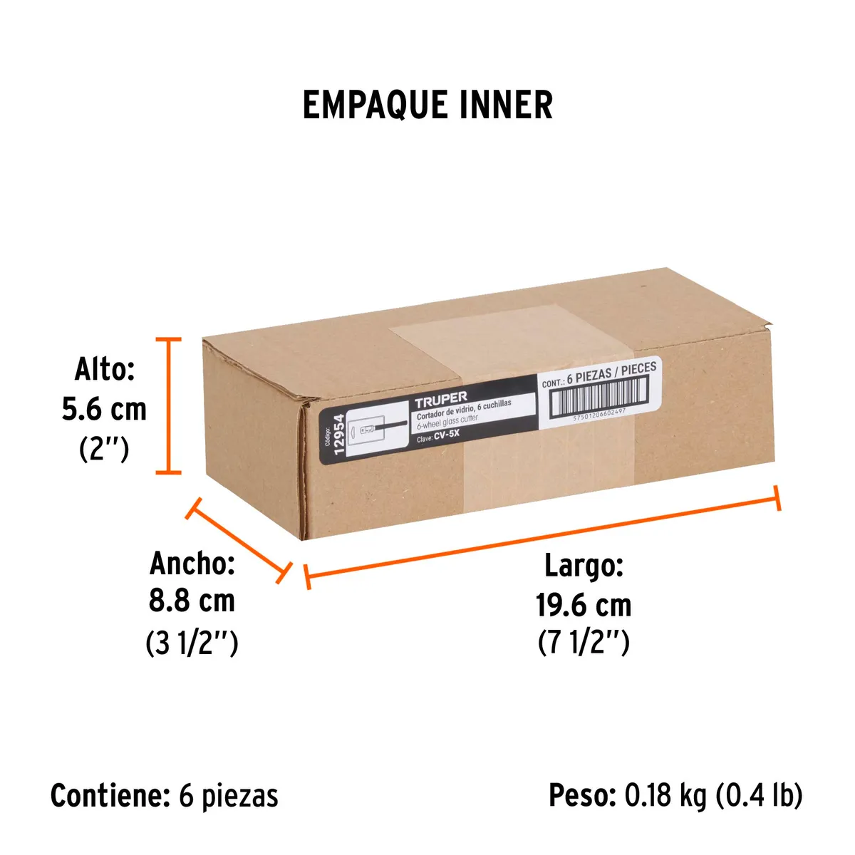 Cortador de Vidrio 5" Truper CV-5X - 12954
