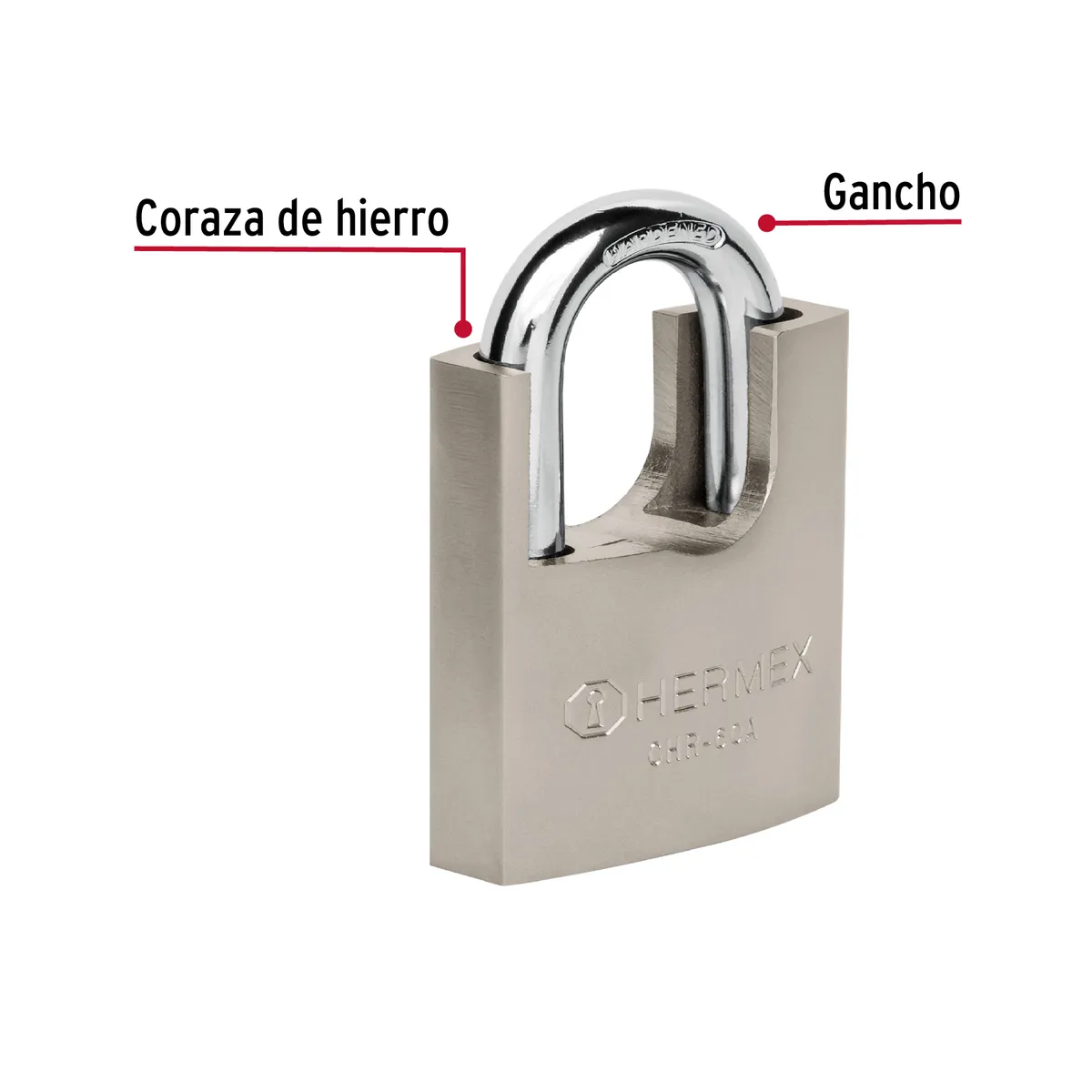 Candado de Hierro 60 mm con Coraza Truper - 43314