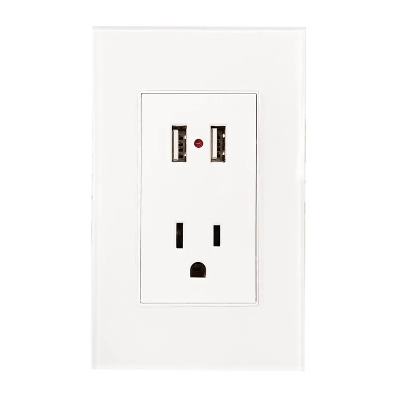 Contacto y 2 Entradas USB c/Placa Argos