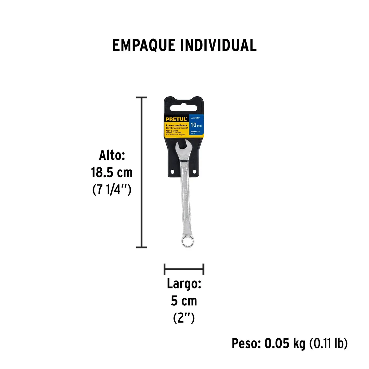 Llave Combinada 10 mm Pretul LL-2010MP - 21904