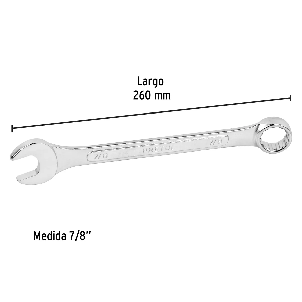 Llave Combinada 7/8" Pretul LL-2028P - 21890