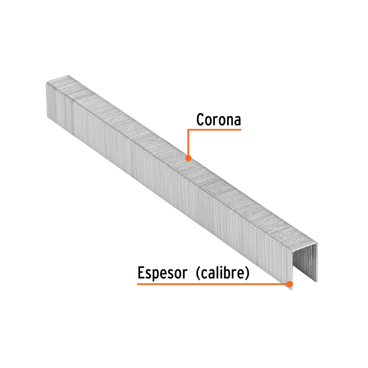 Caja con 5000 Grapas Corona 3/8" Calibre 22 Truper - 13245