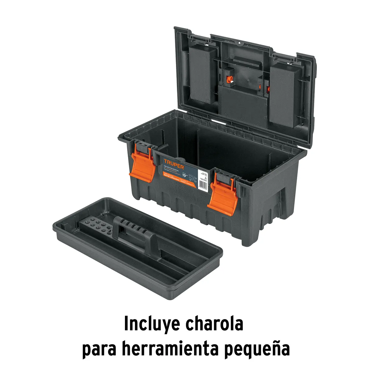 Caja de Herramientas 19" con Compartimientos Truper - 11143