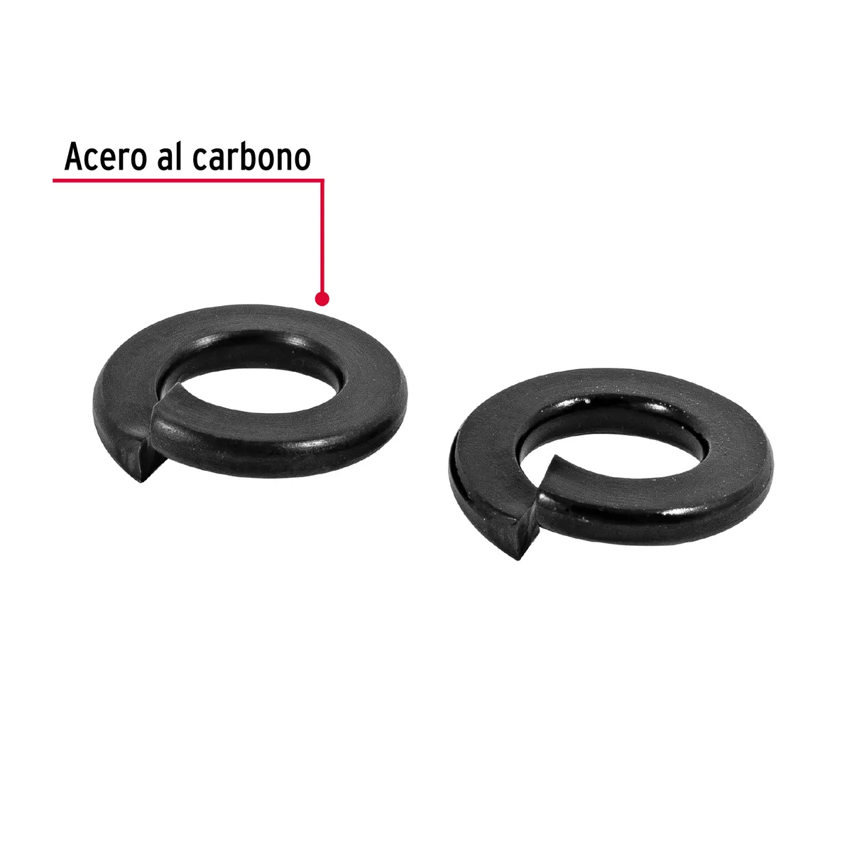 Bolsa con 200 Arandelas de Presión 3/16" Fiero - 44685