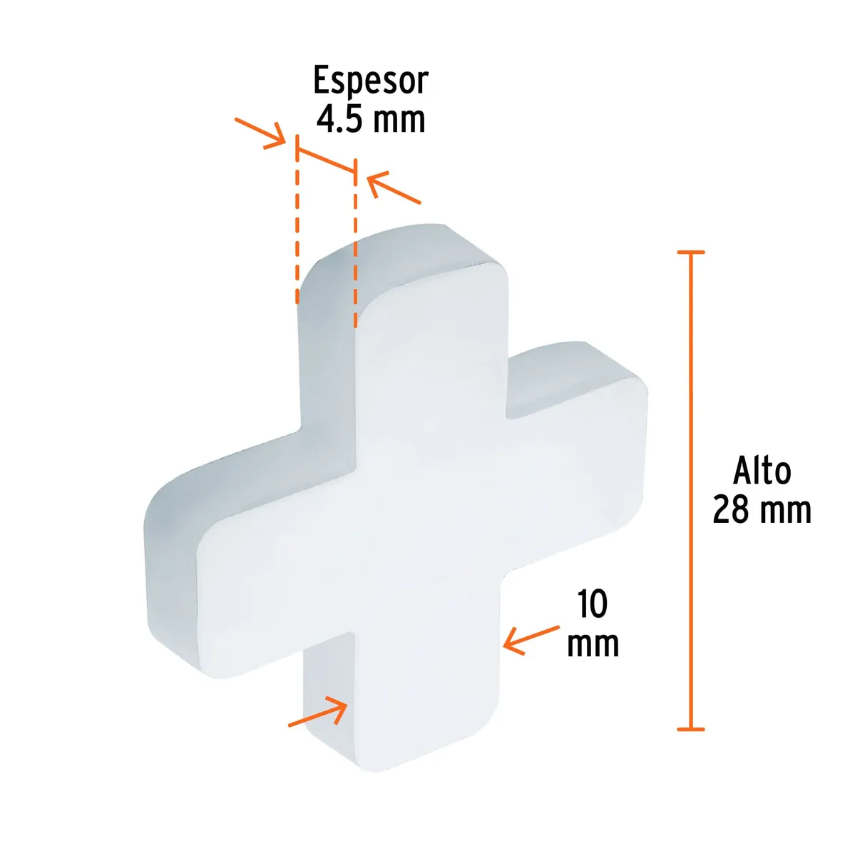 Bolsa con 75 Separadores de 10 mm Truper - 11941