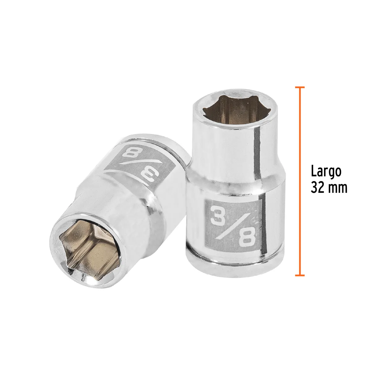 Dado de 3/8" 6 Puntas Cuadro 3/8" Truper - 13607