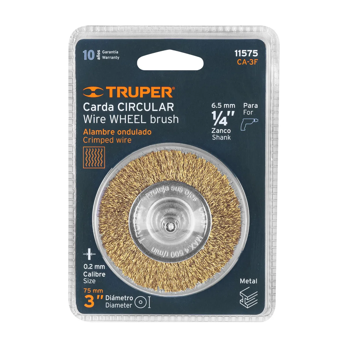Carda Circular 3" Fino CA-3F Truper - 11575