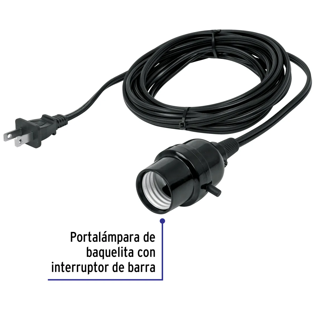 Portalámparas con Cable de 4 m Volteck - 47142