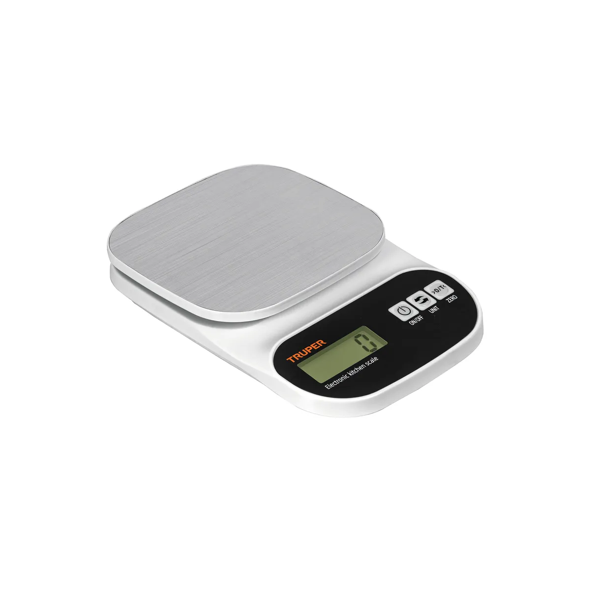 Báscula Digital para Cocina con Plato de Acero Inoxidable 5 kg Truper - 103116