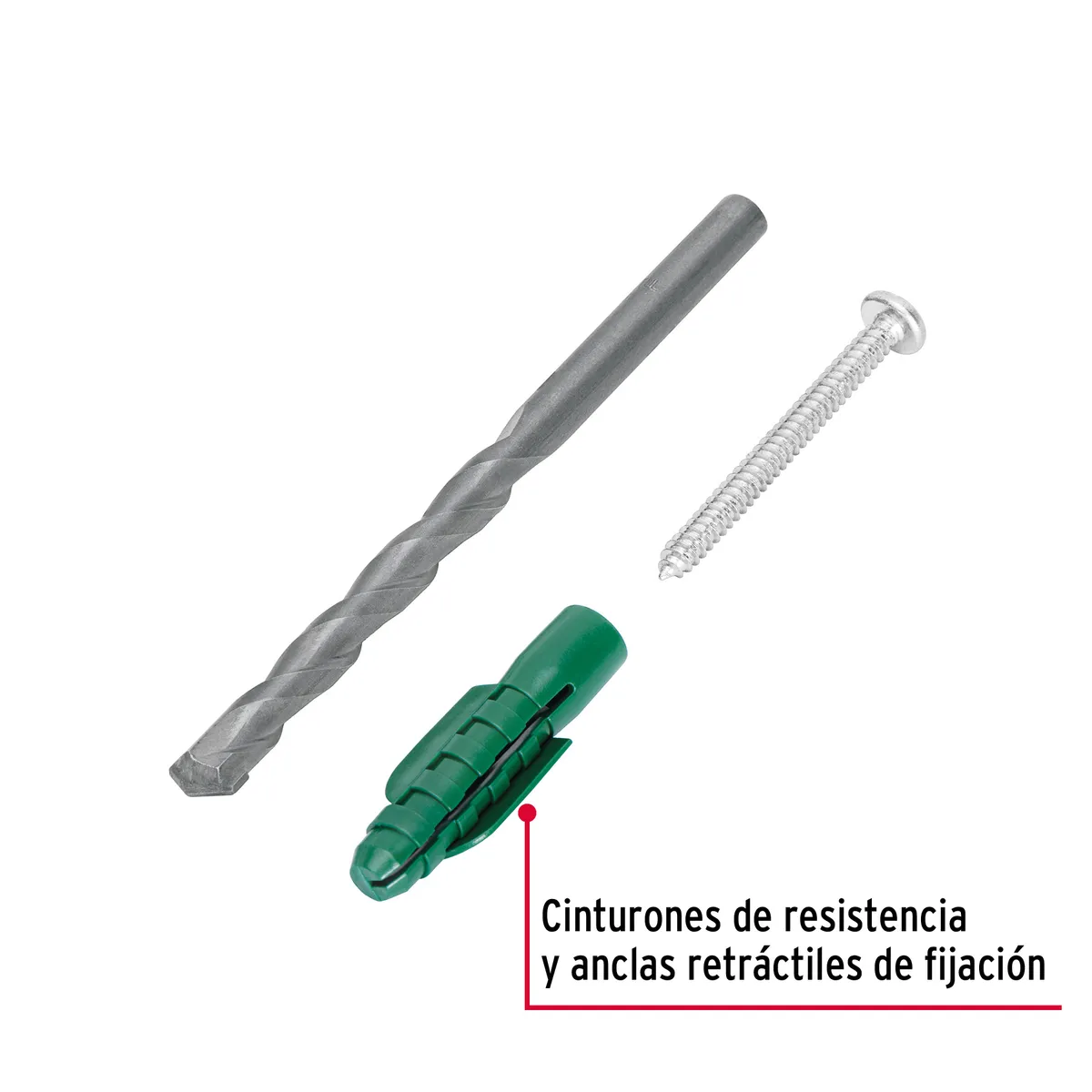 Kit 20 Taquetes Plásticos 1/2"x6" con Pija y Broca | 40162