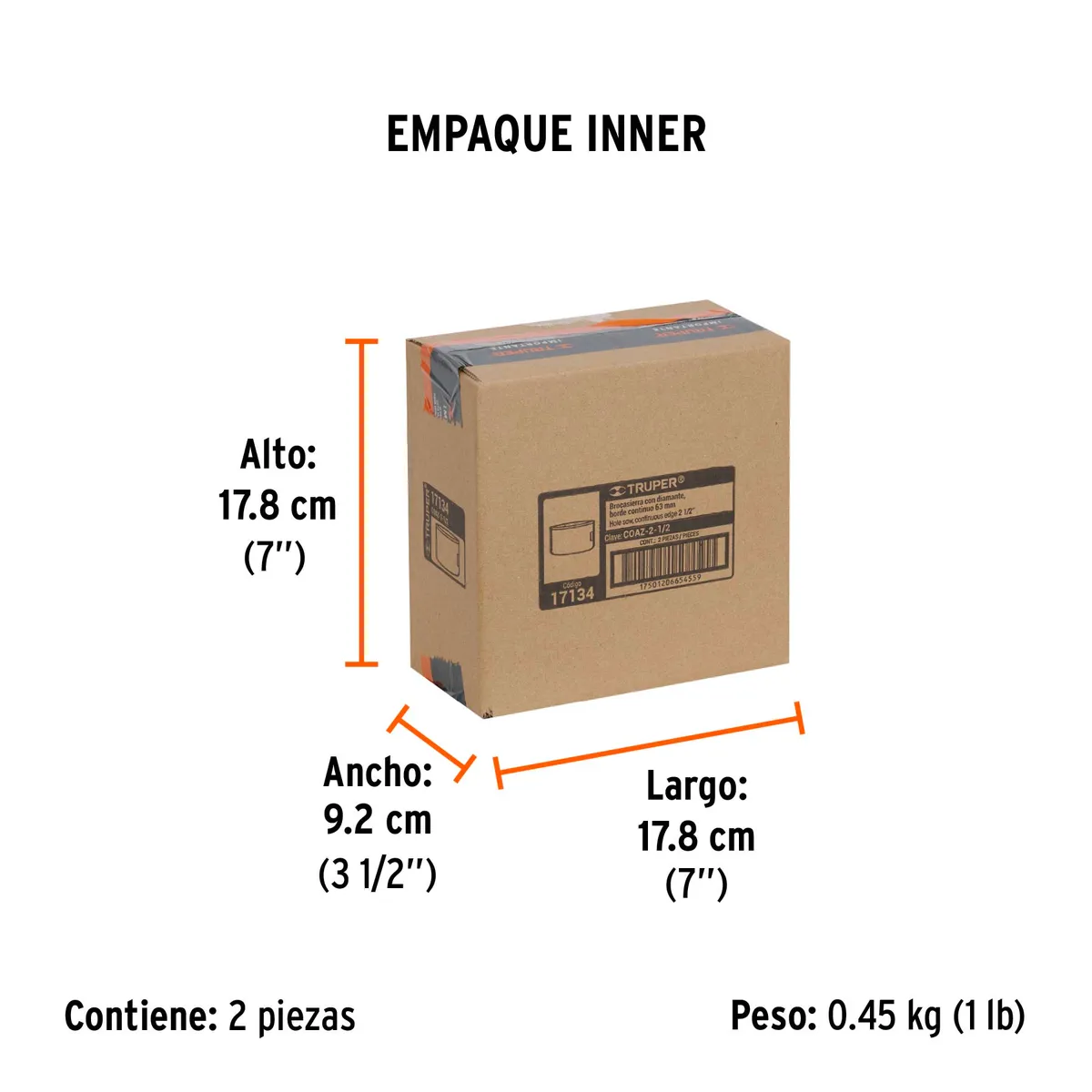 Brocasierra de Diamante Borde Continuo 2 1/2" Truper - 17134