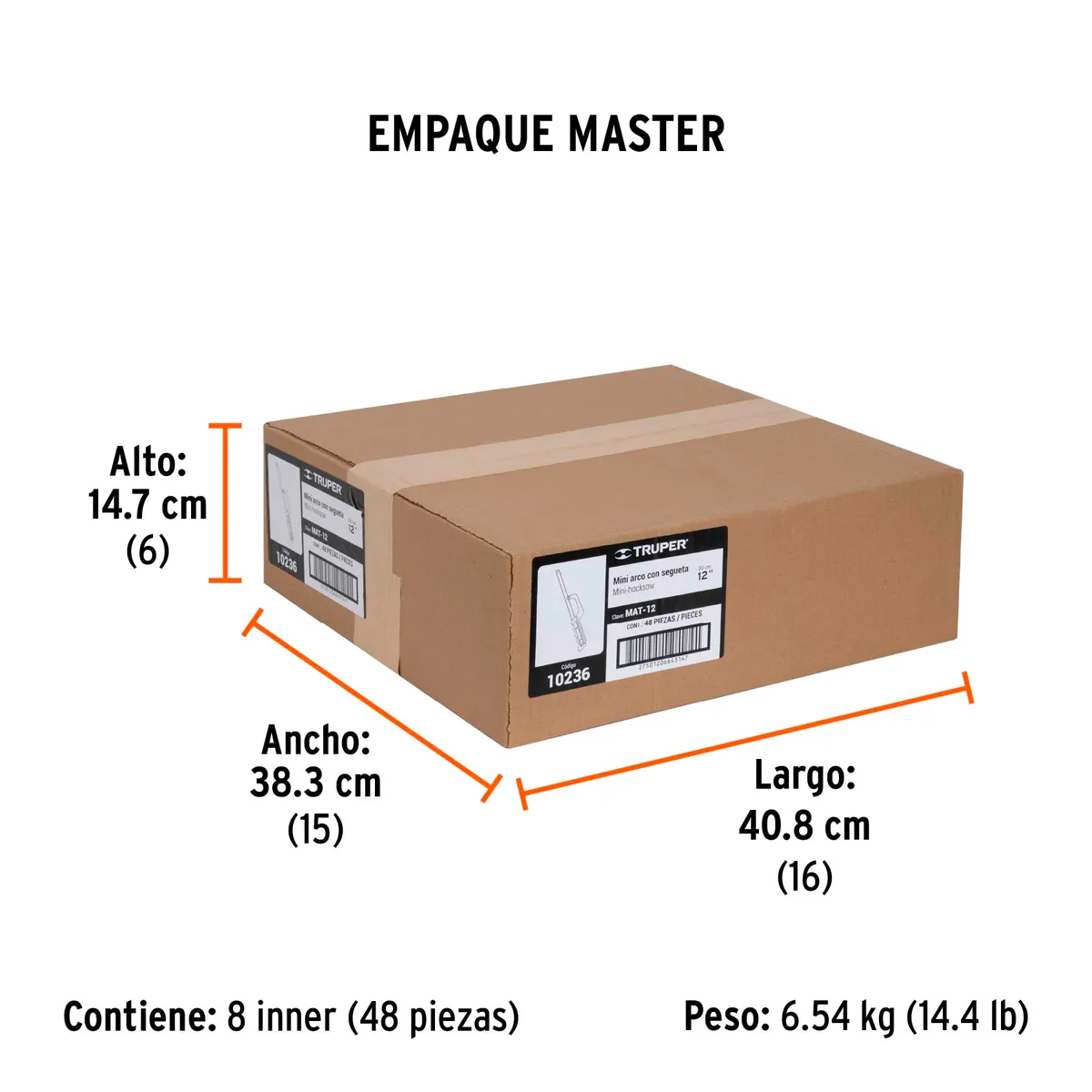 Mini Arco de Aluminio 12" para Segueta Truper - 10236