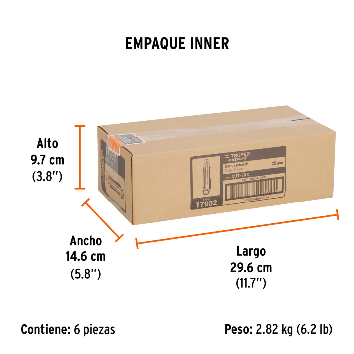 Cutter Truper Expert Trabajo Pesado 25 mm - 17902