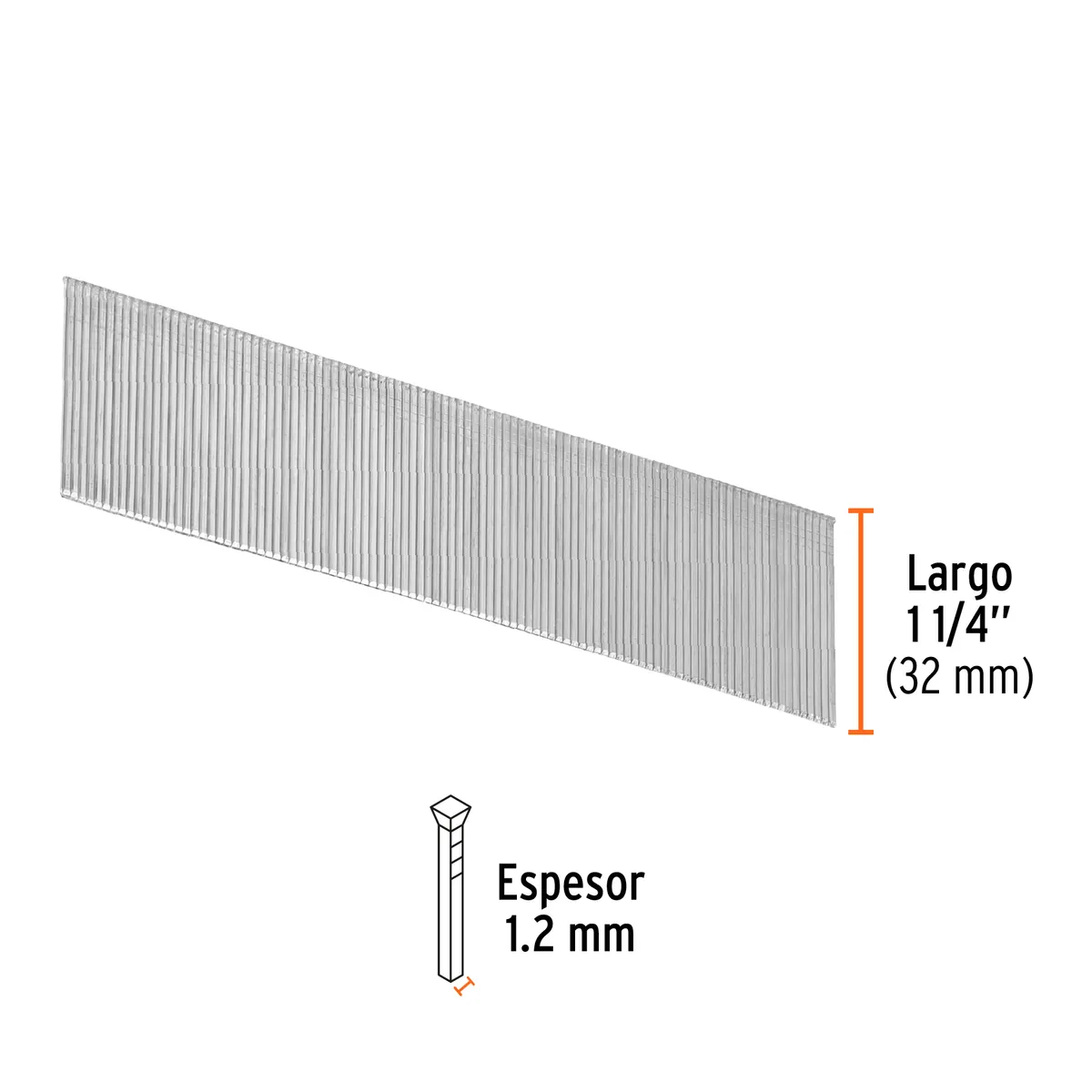 Caja con 5000 Clavos Calibre 18 de 32 mm Truper - 18265