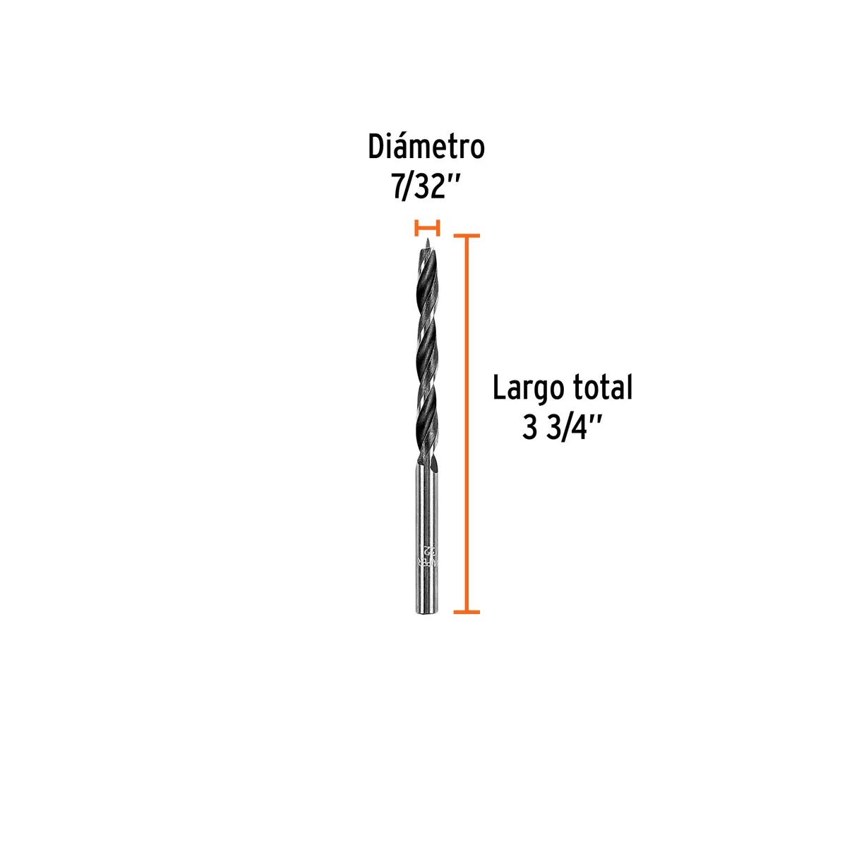 Broca con Punta Centradora para Madera 7/32" Truper - 101690