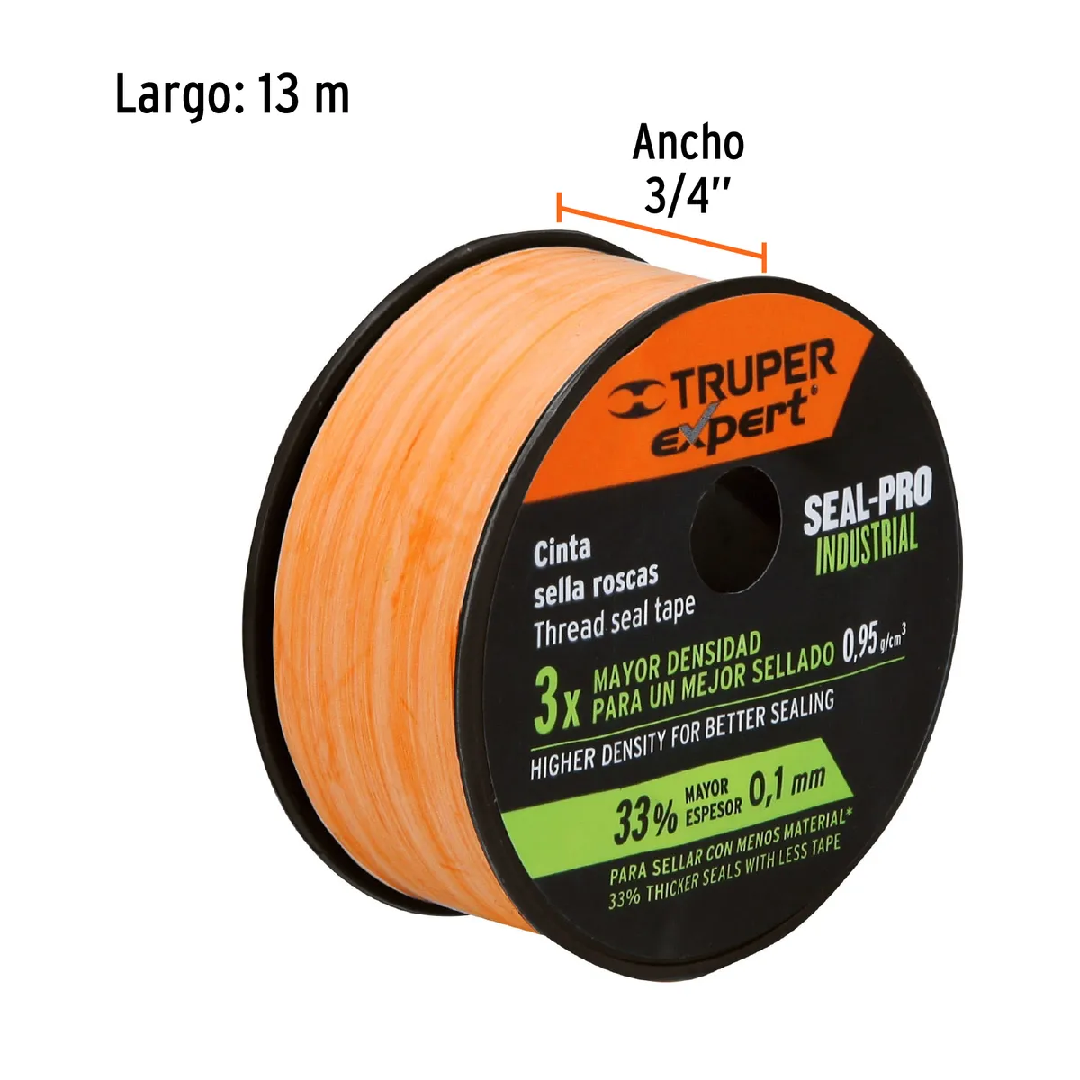 Cinta Sella Roscas Profesional Truper Expert 3/4" x 13 m - 12517