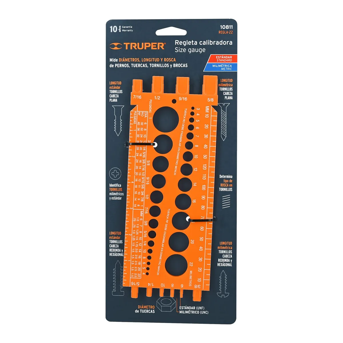 Regleta Calibradora Truper REGLA-22 - 10811
