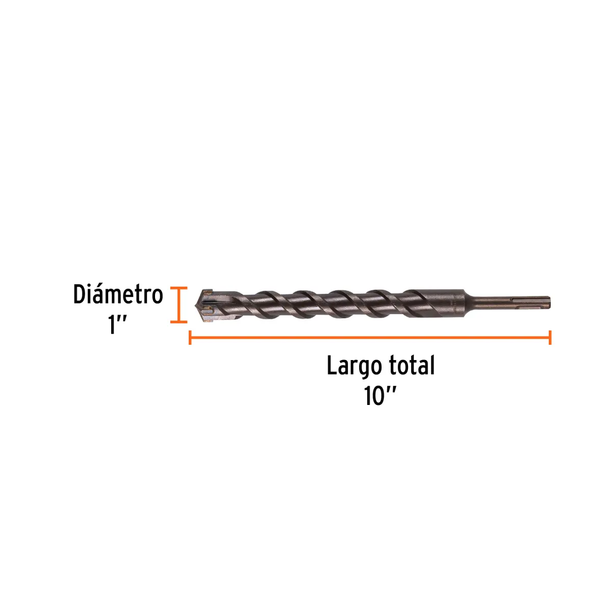 Broca SDS Plus 1" x 10" Truper 11289 | Para Concreto