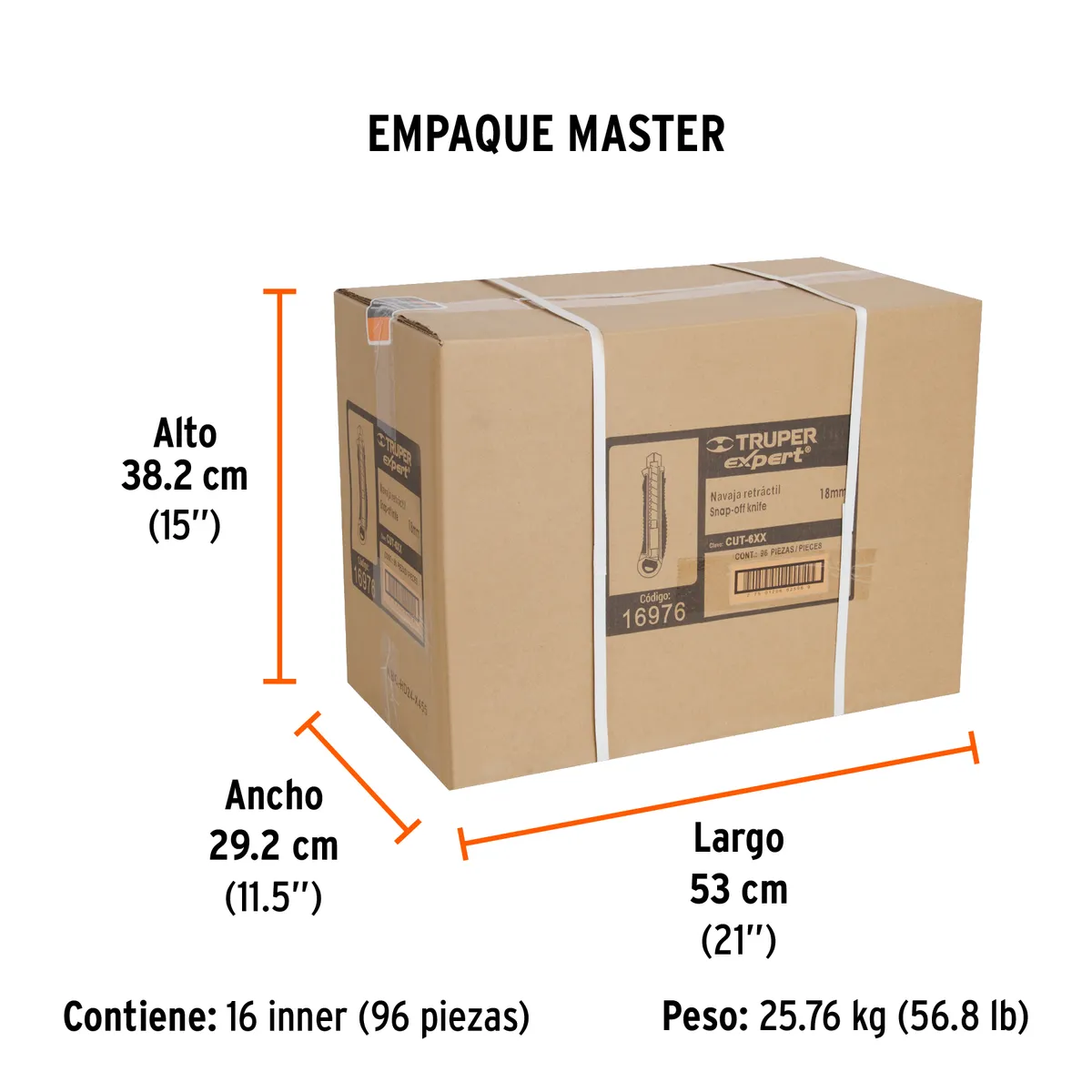 Cutter Truper Expert Trabajo Pesado 18 mm - 16976