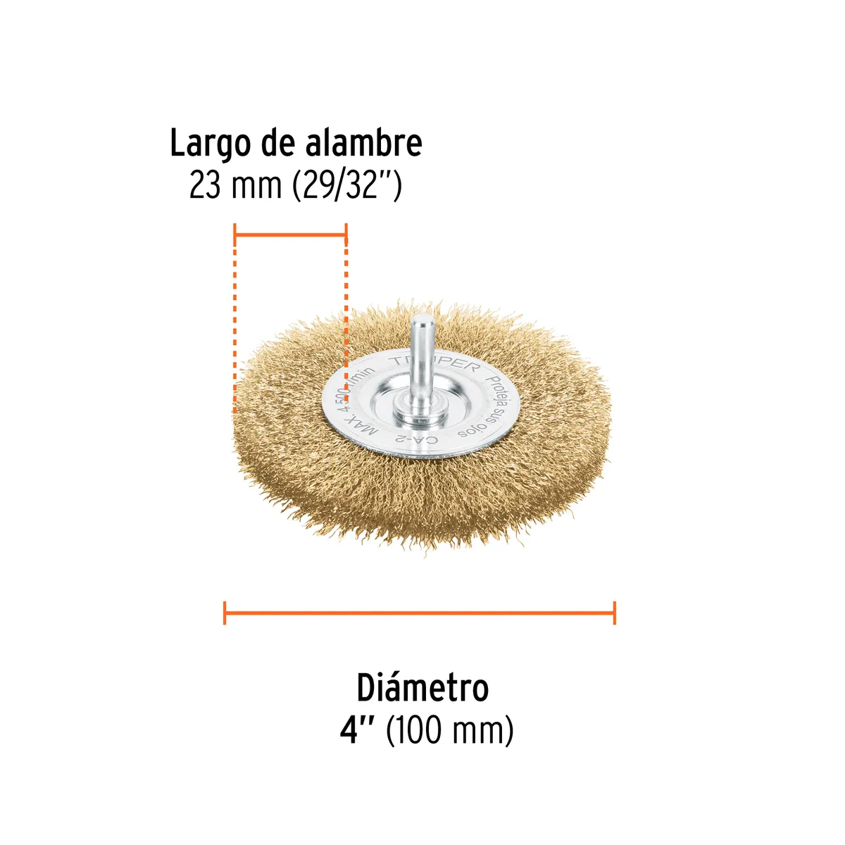 Carda Circular 4" Fino Truper CA-4F - 11576